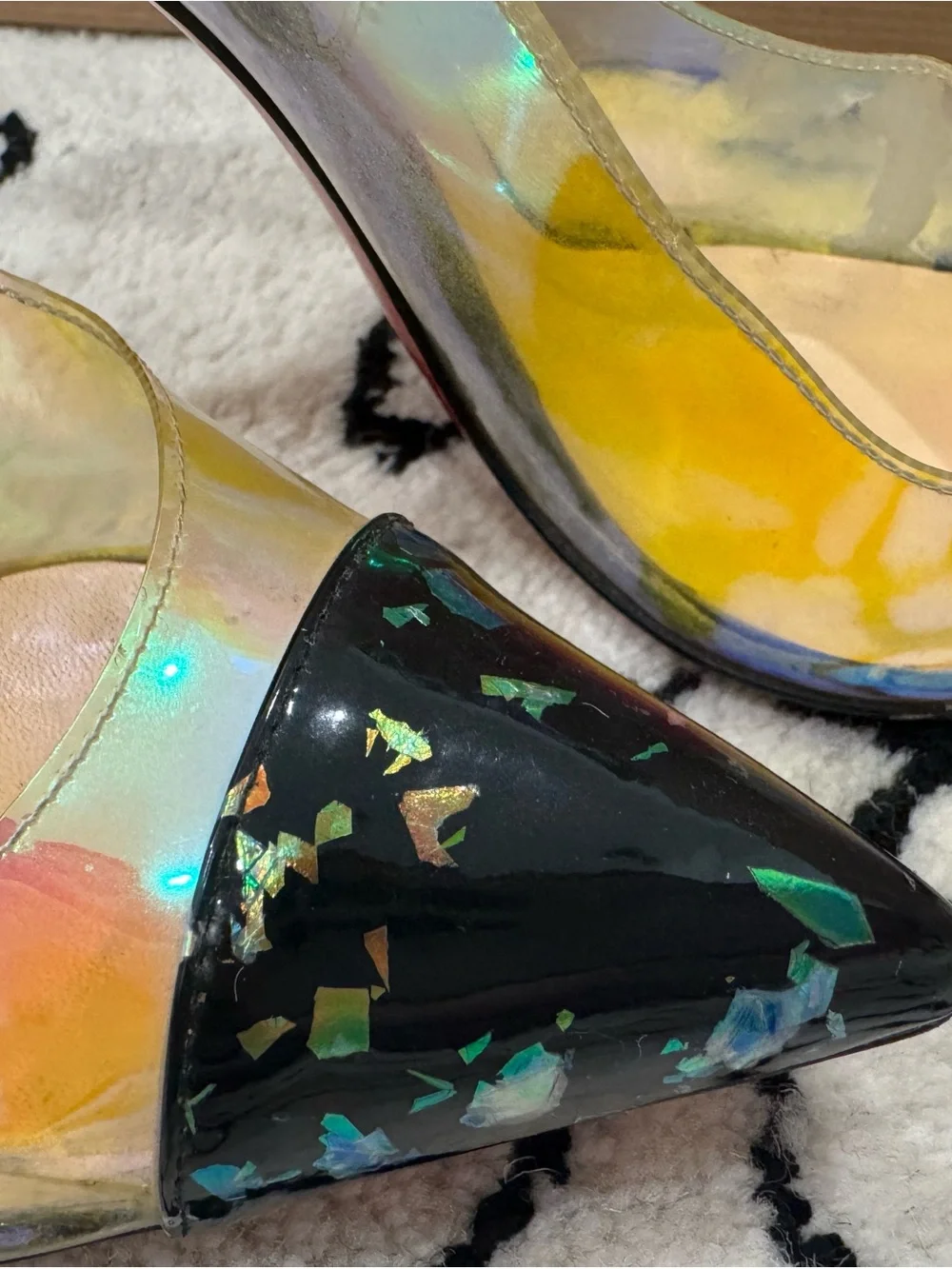 Christian Louboutin Debout Iridescent Pumps size 36/6 - Picture 8 of 9